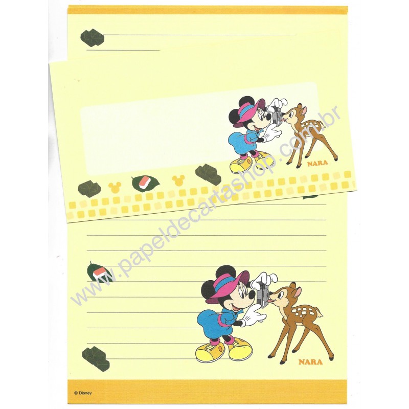 Conjunto de Papel de Carta Disney Regional Japão Nara