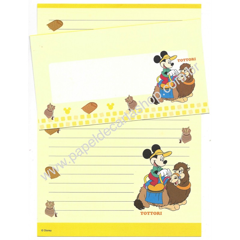 Conjunto de Papel de Carta Disney Regional Japão Tottori