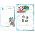 Conjunto de Papel de Carta Disney Regional III Japão Fukuoka