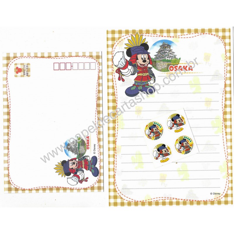 Conjunto de Papel de Carta Disney Regional III Japão Osaka