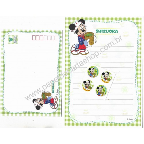 Conjunto de Papel de Carta Disney Regional III Japão Shizuoka