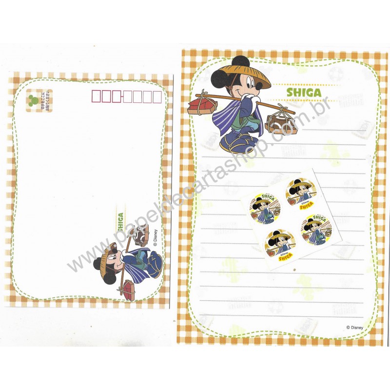 Conjunto de Papel de Carta Disney Regional III Japão Shiga