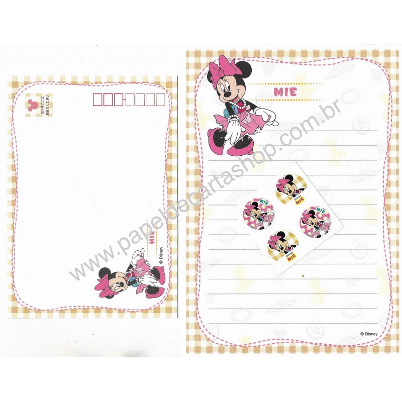 Conjunto de Papel de Carta Disney Regional III Japão Mie