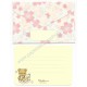 Ano 2016. Conjunto de Papel de Carta Rilakkuma Dourado CAZ San-X