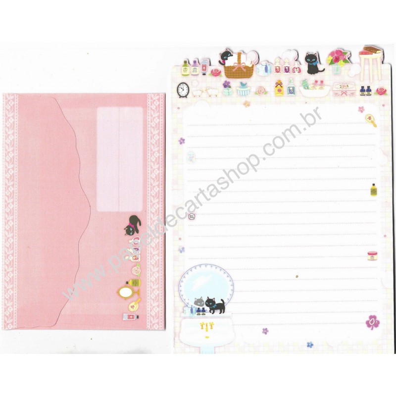 Conjunto de Papel de Carta Importado Palette Pink - San-X