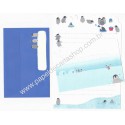 Conjunto de Papel de Carta Importado Palette Penguin - San-X