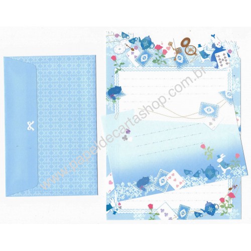 Conjunto de Papel de Carta Importado Palette Alice - San-X