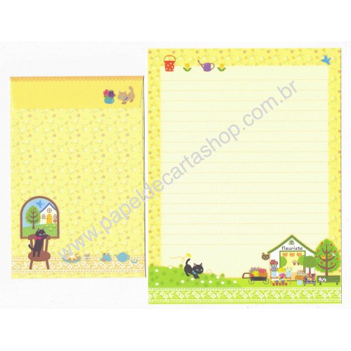 Conjunto de Papel de Carta Importado Palette Fleuriste CAM - San-X