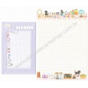 Conjunto de Papel de Carta Importado Palette Sweet Street CLL San-X