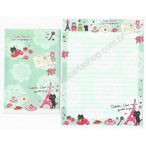 Conjunto de Papel de Carta Importado Palette Lettre - San-X