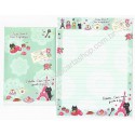 Conjunto de Papel de Carta Importado Palette Lettre - San-X