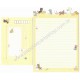 Conjunto de Papel de Carta Importado Palette Sweet Street CAM San-X