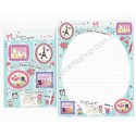 Conjunto de Papel de Carta Importado Palette Partons - San-X