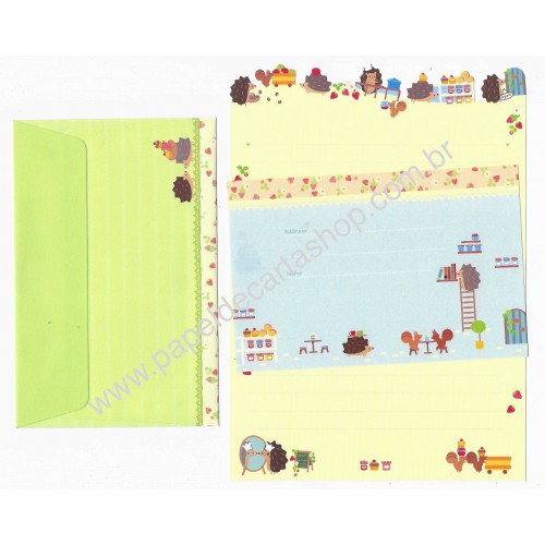 Conjunto de Papel de Carta Importado Palette Open - San-X