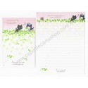 Conjunto de Papel de Carta Importado Kutusita Nyanko Clover 4 - San-X Japan