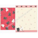 Conjunto de Papel de Carta Importado Kutusita Nyanko Happy Come (CVM) - San-X Japan