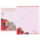 Conjunto de Papel de Carta Importado Kutusita Nyanko Recipes 7 - San-X Japan