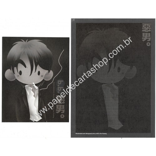 Conjunto de Papel de Carta Importado HUANG BB BLK