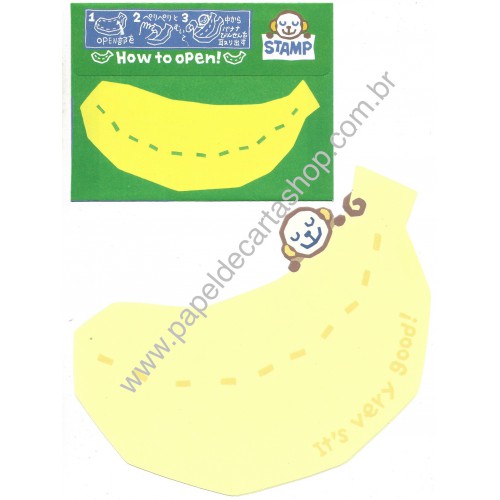 Conjunto de Papel de Carta Importado BANANA DC