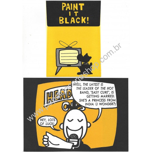 Conjunto de Papel de Carta Paint It Black Japan