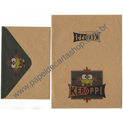 Ano 1995. Conjunto de Papel de Carta Keroppi K Sanrio