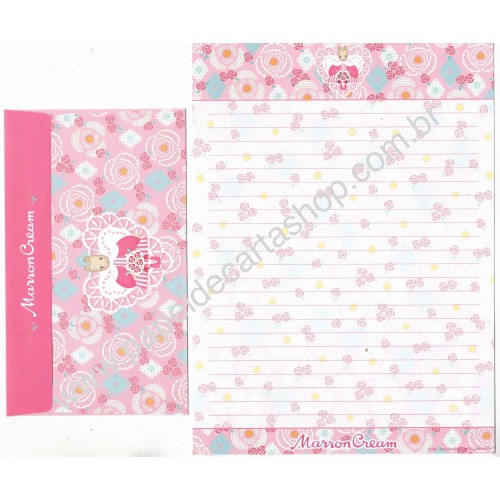 Ano 1998. Conjunto de Papel de Carta Marron Cream CRS2 Sanrio