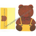 Ano 1983. Conjunto de Papel de Carta Mr Bears Dream DC Vintage Sanrio