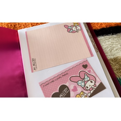 Pasta & Coleção de Papéis de Carta My Melody U Sanrio