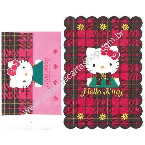 Ano 1996. Conjunto de Papel de Carta Hello Kitty Sanrio