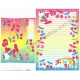 Ano 2002. Conjunto de Papel de Carta Hello Kitty 76 CRS Sanrio