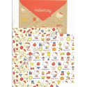 Ano 2013. Conjunto de Papel de Carta Hello Kitty Smiles Sanrio