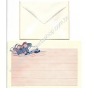 Conjunto de Papel de Carta Raro Importado Raggedy Ann & Andy CRS3