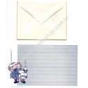 Conjunto de Papel de Carta Raro Importado Raggedy Ann & Andy CAZ2