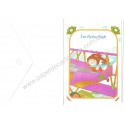 Ano 1983. Notecard Importado Cabbage Patch Kids I"m Flying High