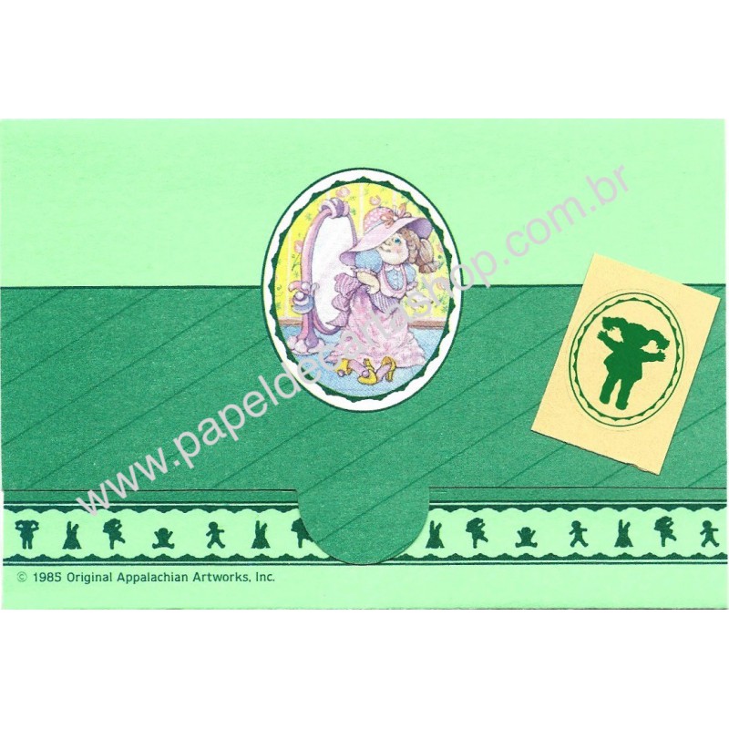 Ano 1985. Postalette Antigo Importado Cabbage Patch Kids (CVD)