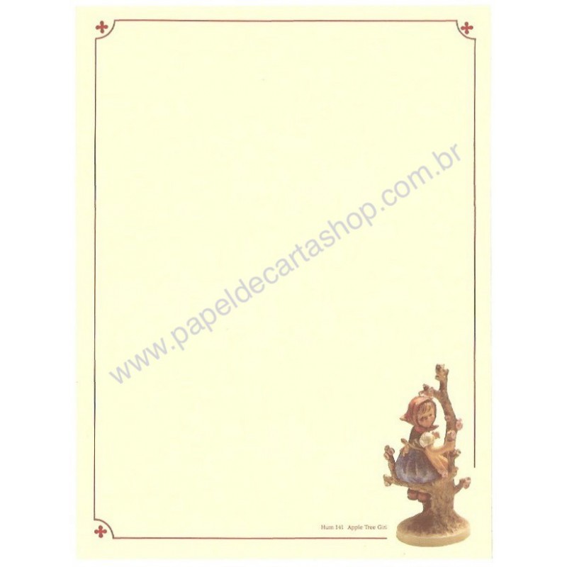 Papel de Carta Hum 141 - Apple Tree Girl