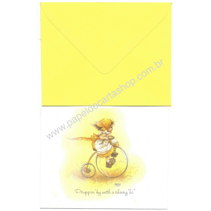 Notecard Cartão Antigo Importado Gretchen Barbi Sargent A.G