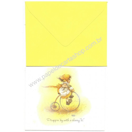 Notecard Cartão Antigo Importado Gretchen Barbi Sargent A.G
