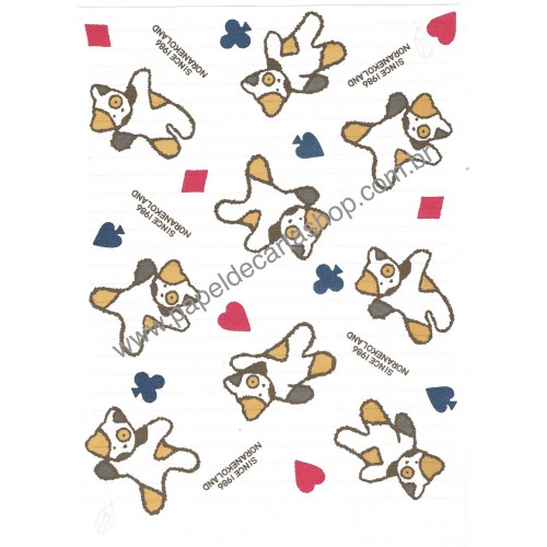 Ano 1988. Conjunto de Papel de Carta Noranekoland CBR Vintage Sanrio