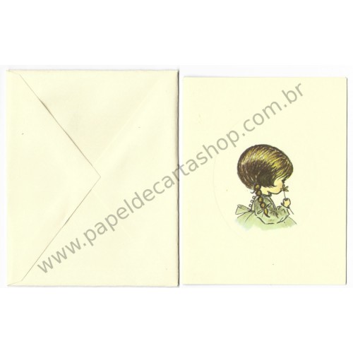 Ano 1972. Kit 2 Notecards Antigos Importados Denise EATON