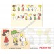 Conjunto de Papel de Carta Original Antigo Bus Stop Peanuts Sanrio