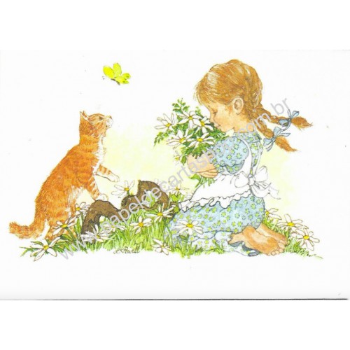 Kit 4 Notecards Cartões Antigos Importados Kids LKPowell Current