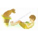 Kit 4 Notecards Cartões Antigos Importados Kids LKPowell Current