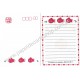 Ano 1988. Conjunto de Papel de Carta Antigo Suzushiinatsu Kikaku Sanrio