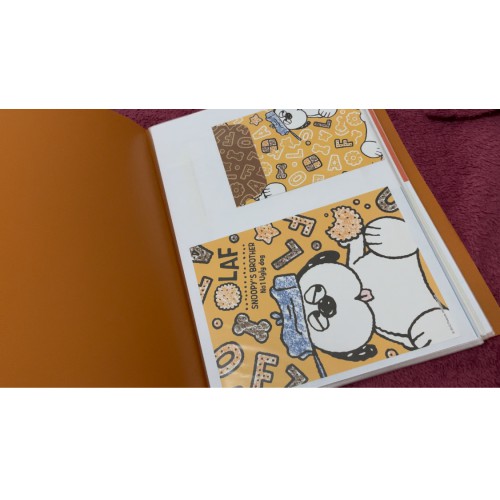 Pasta & Coleção de Papéis de Carta Snoopy Peanuts LL