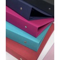 Pasta PINO TECIDO Colors A4 TURQUESA Organização de Papéis de Carta