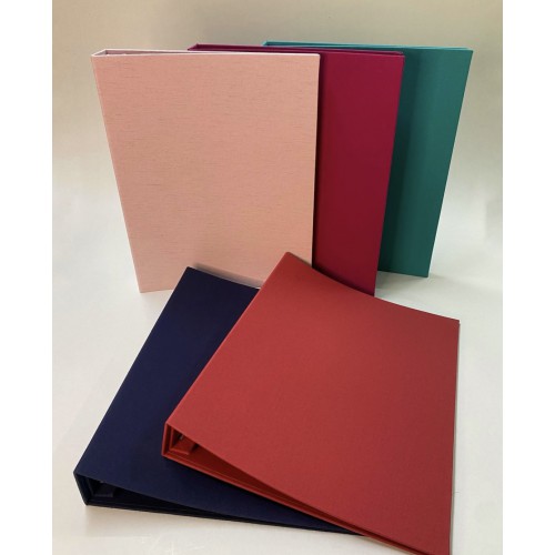 Pasta PINO TECIDO Colors A4 - VERMELHA - Organização de Papéis de Carta