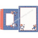Conjunto de Papel de Carta Importado Raggedy Ann & Andy CVM