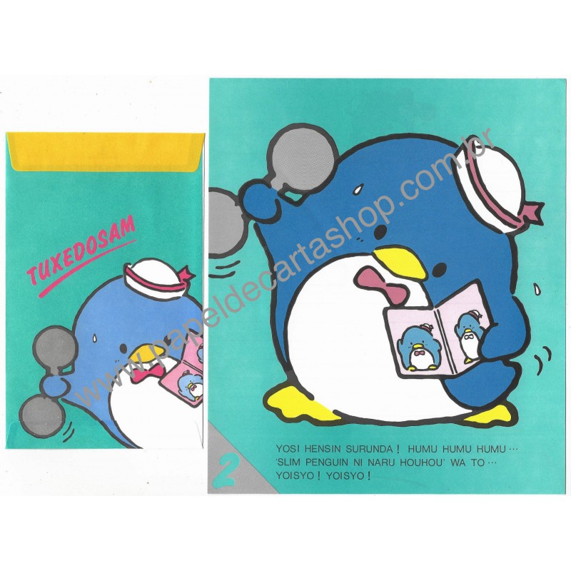 Ano 1984. Coleção de Papel de Carta Tuxedosam Sanrio Japão