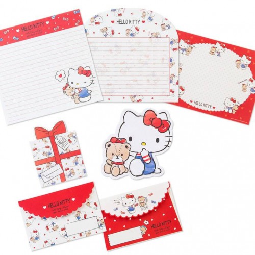 Ano 2017. Kit 2 Conjuntos de Papel de Carta Hello Kitty Sanrio